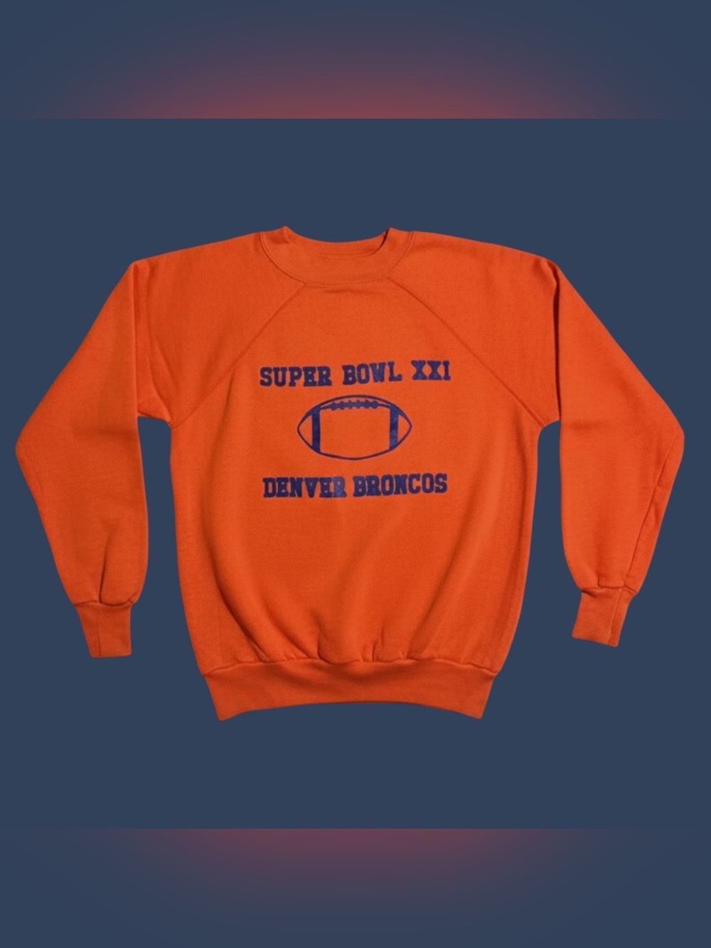 Vintage 1987 Denver Broncos Super Bowl XXI Sweatshirt USA Made